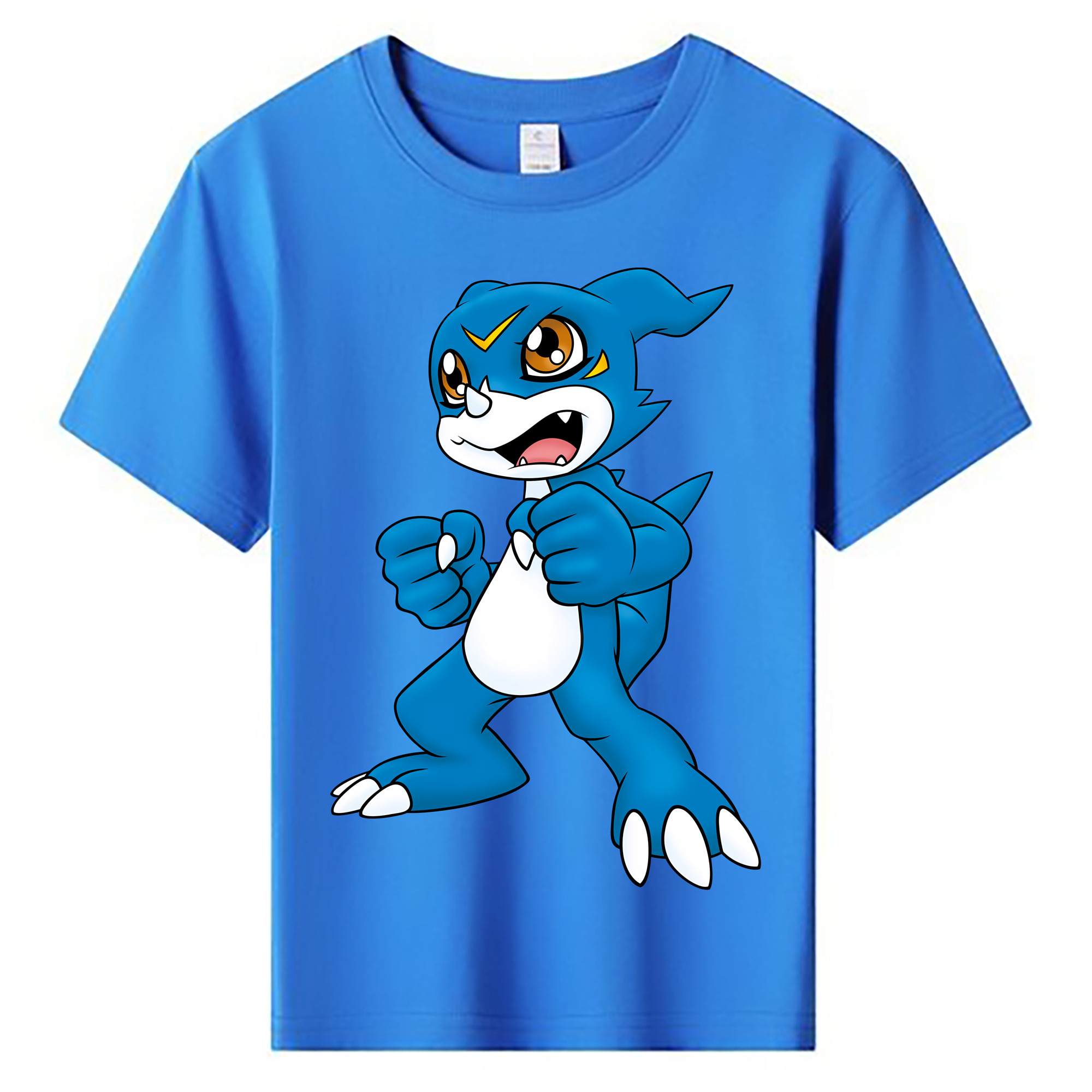 （画像用） Digimon デジタルモンスター/デジモン 綿100％キッズTシャツ（フロントプリント）